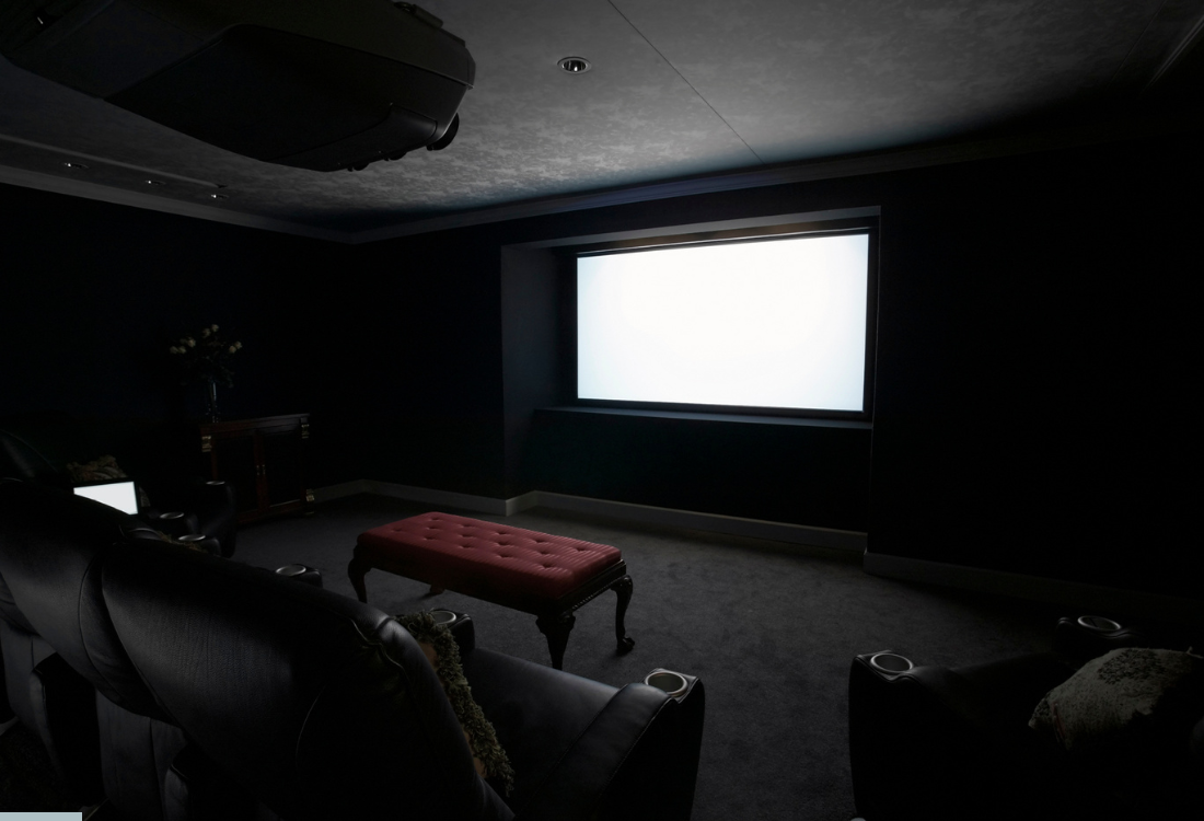 sala de cine en el hogar